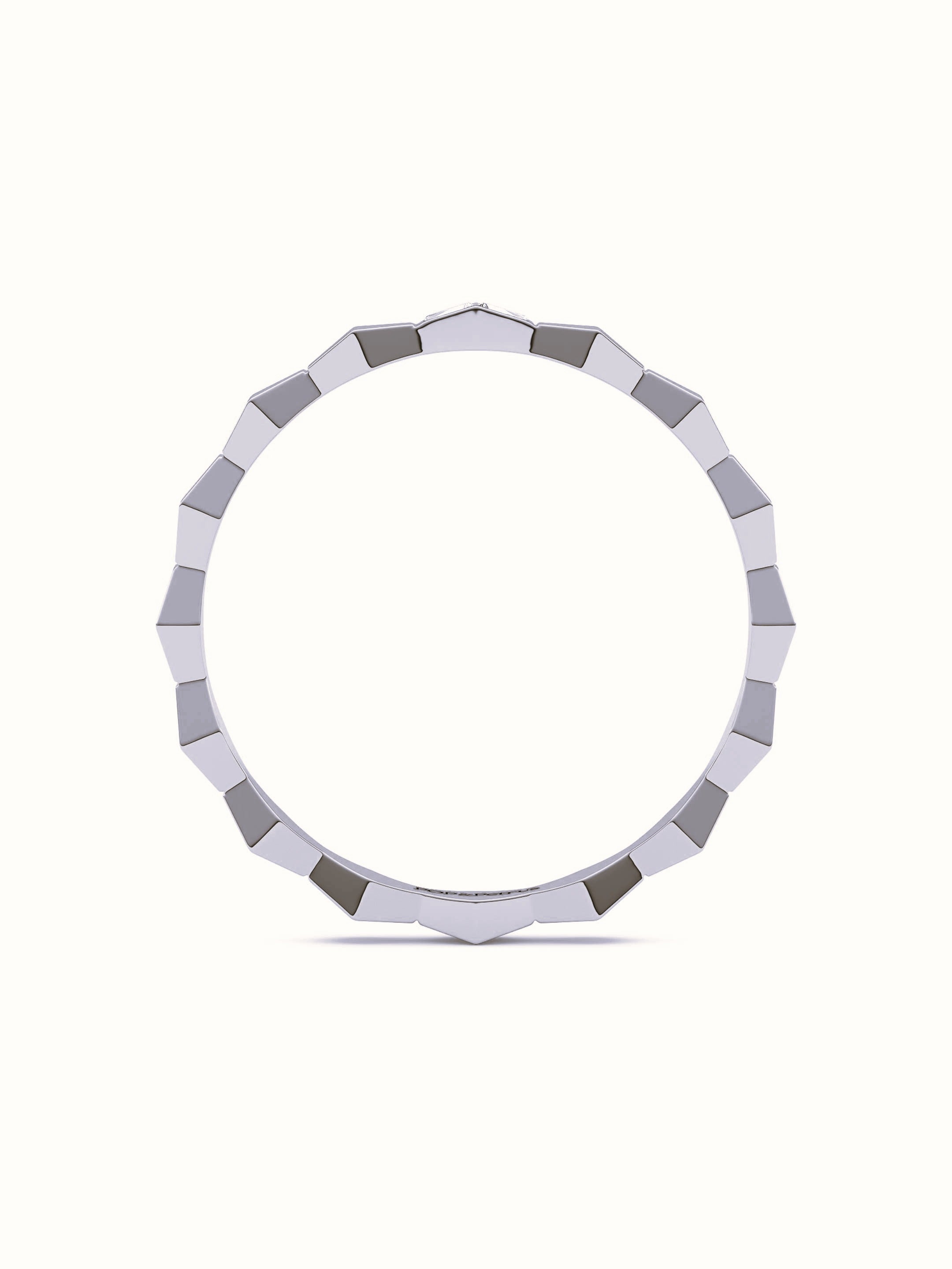 ENDLSS LOVE Wedding Band You & Me Diamonds ~ 3.2mm wide