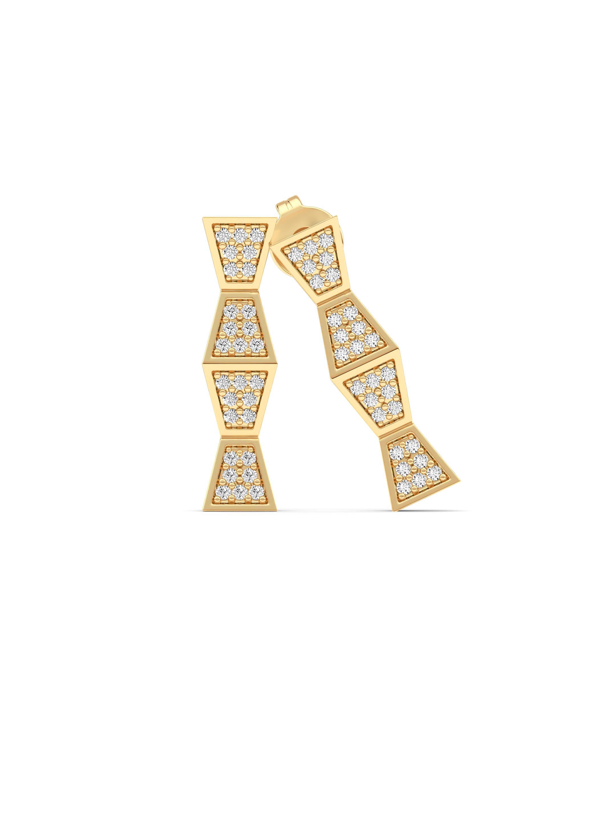 ENDLSS Earrings ~ Pavé Diamonds