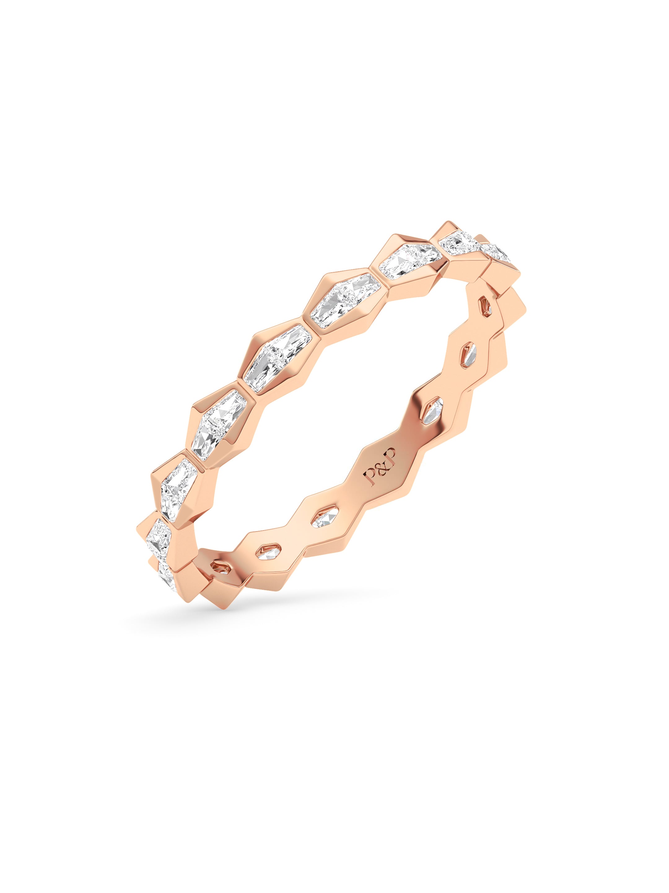 ENDLSS LOVE Wedding Band - Full Circle Diamonds ~ 3.2mm wide