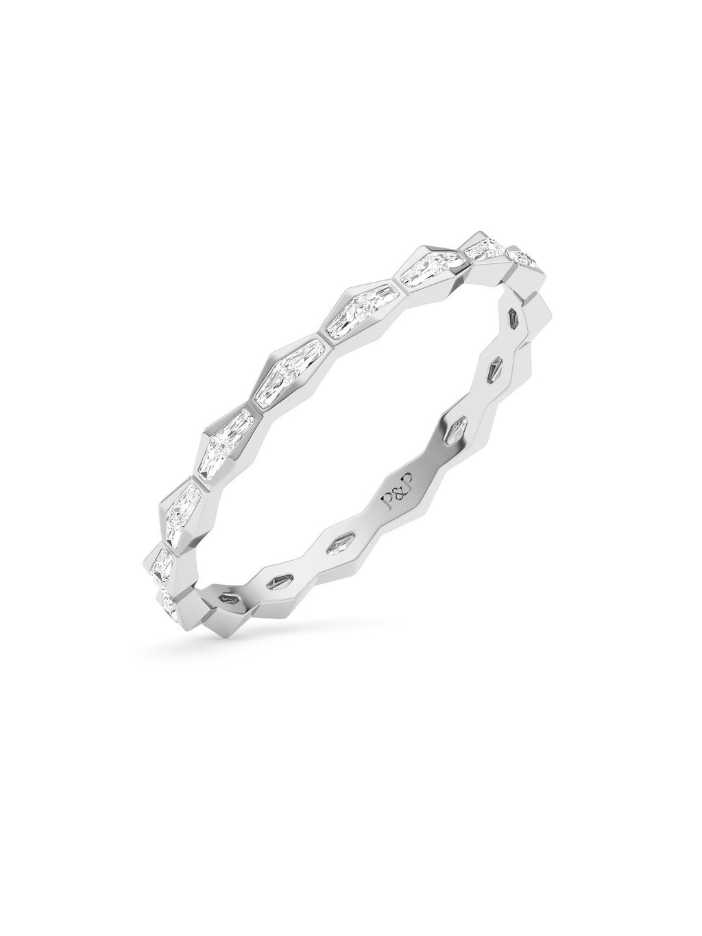 ENDLSS LOVE Wedding Band - Full Circle Diamonds ~ 2.3mm wide