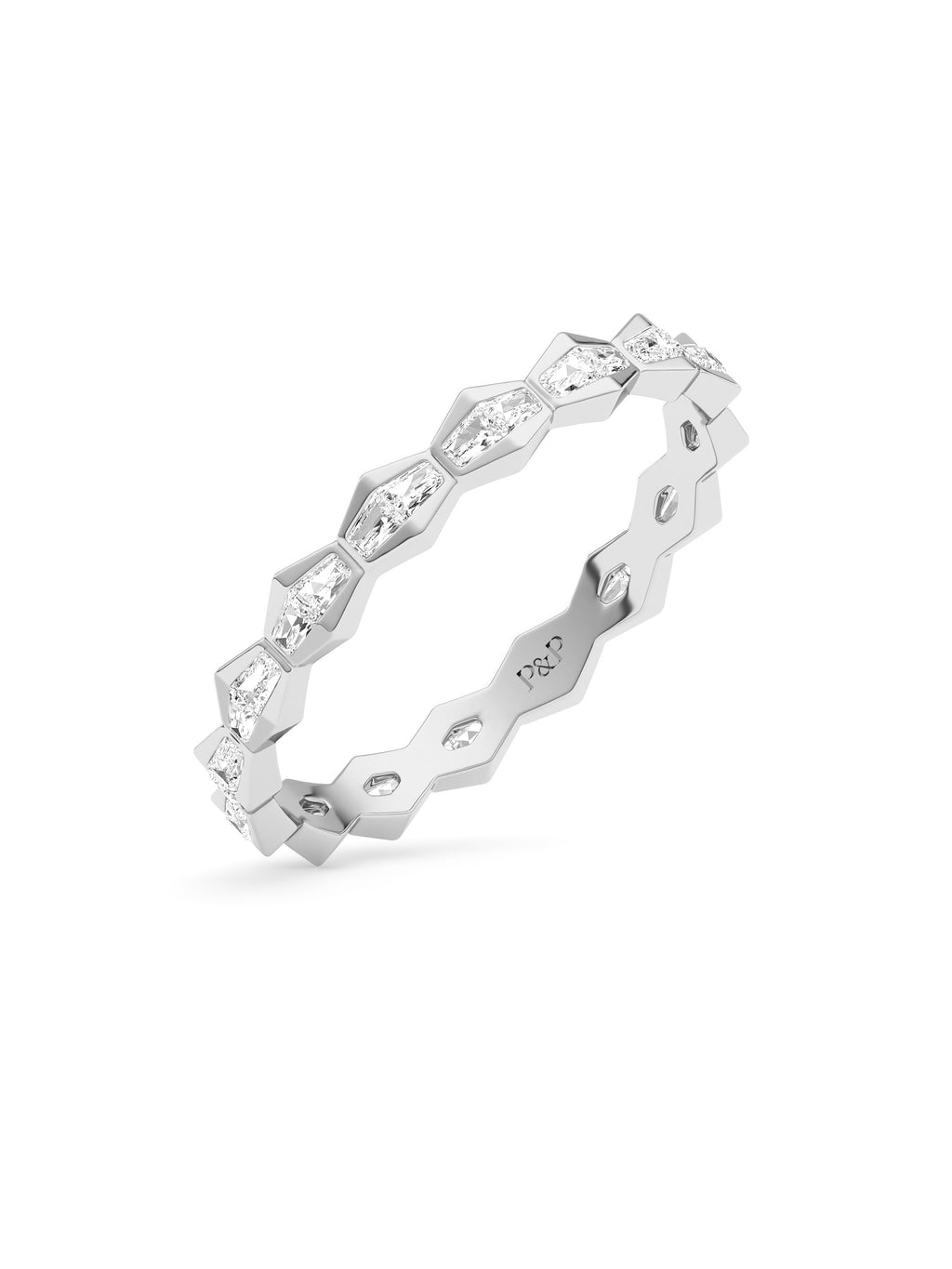 ENDLSS LOVE Wedding Band - Full Circle Diamonds ~ 3.2mm wide