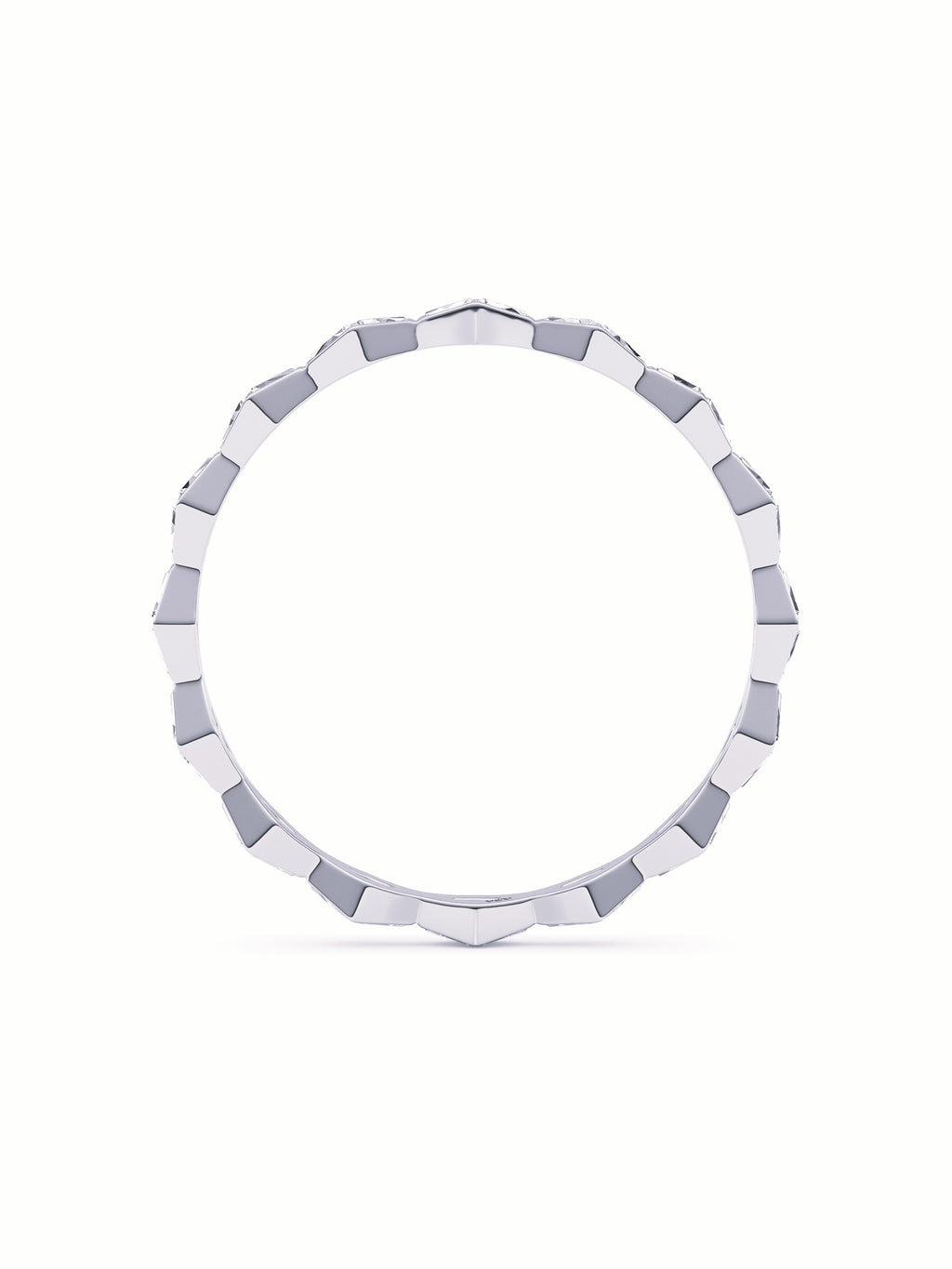 ENDLSS LOVE Wedding Band - Full Circle Diamonds ~ 3.2mm wide