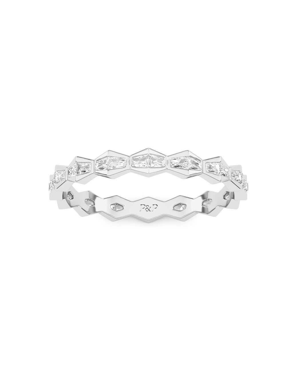 ENDLSS LOVE Wedding Band - Full Circle Diamonds ~ 3.2mm wide