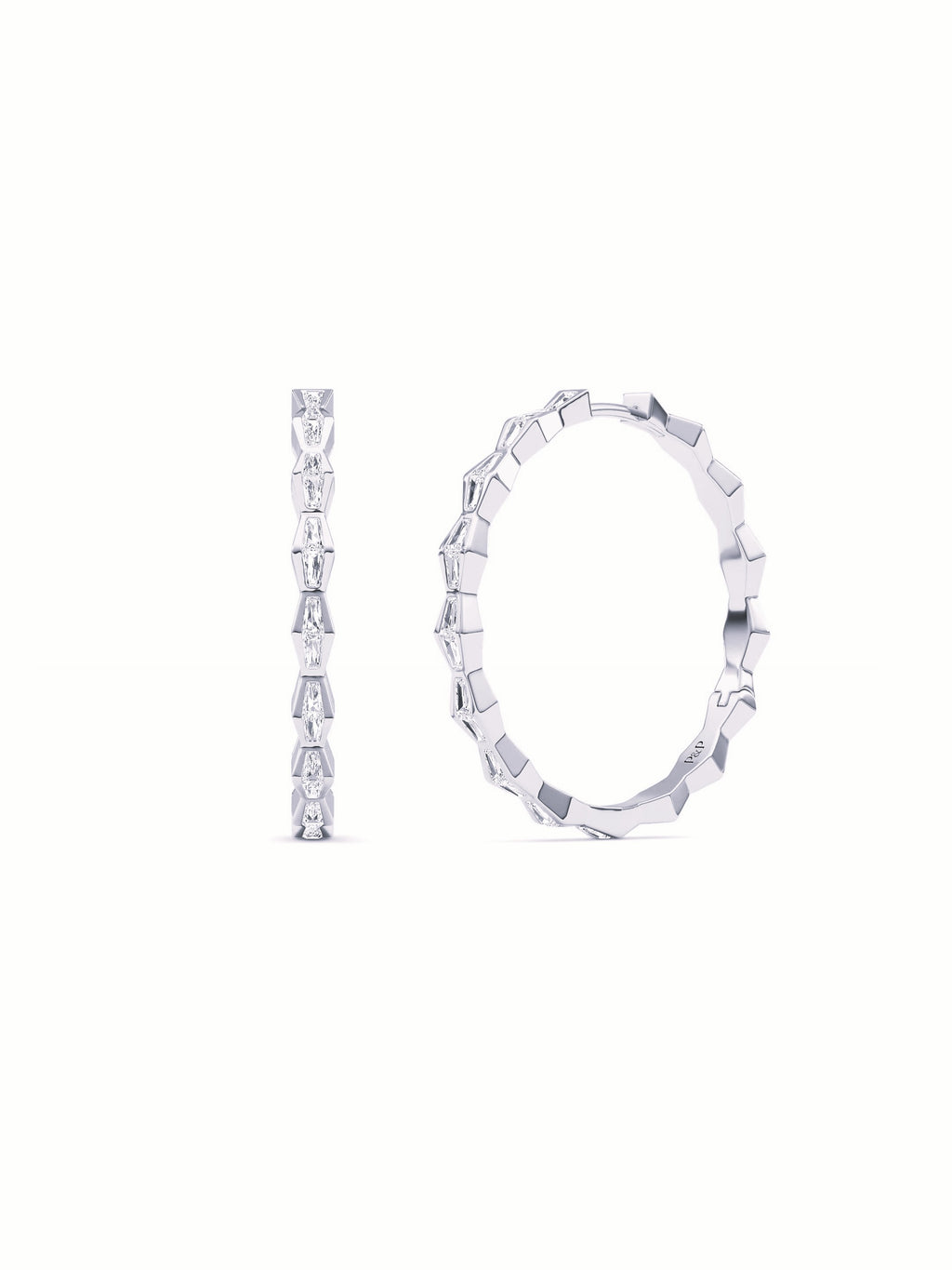 ENDLSS LOVE Hoop Earrings ~ Diamond - Accented