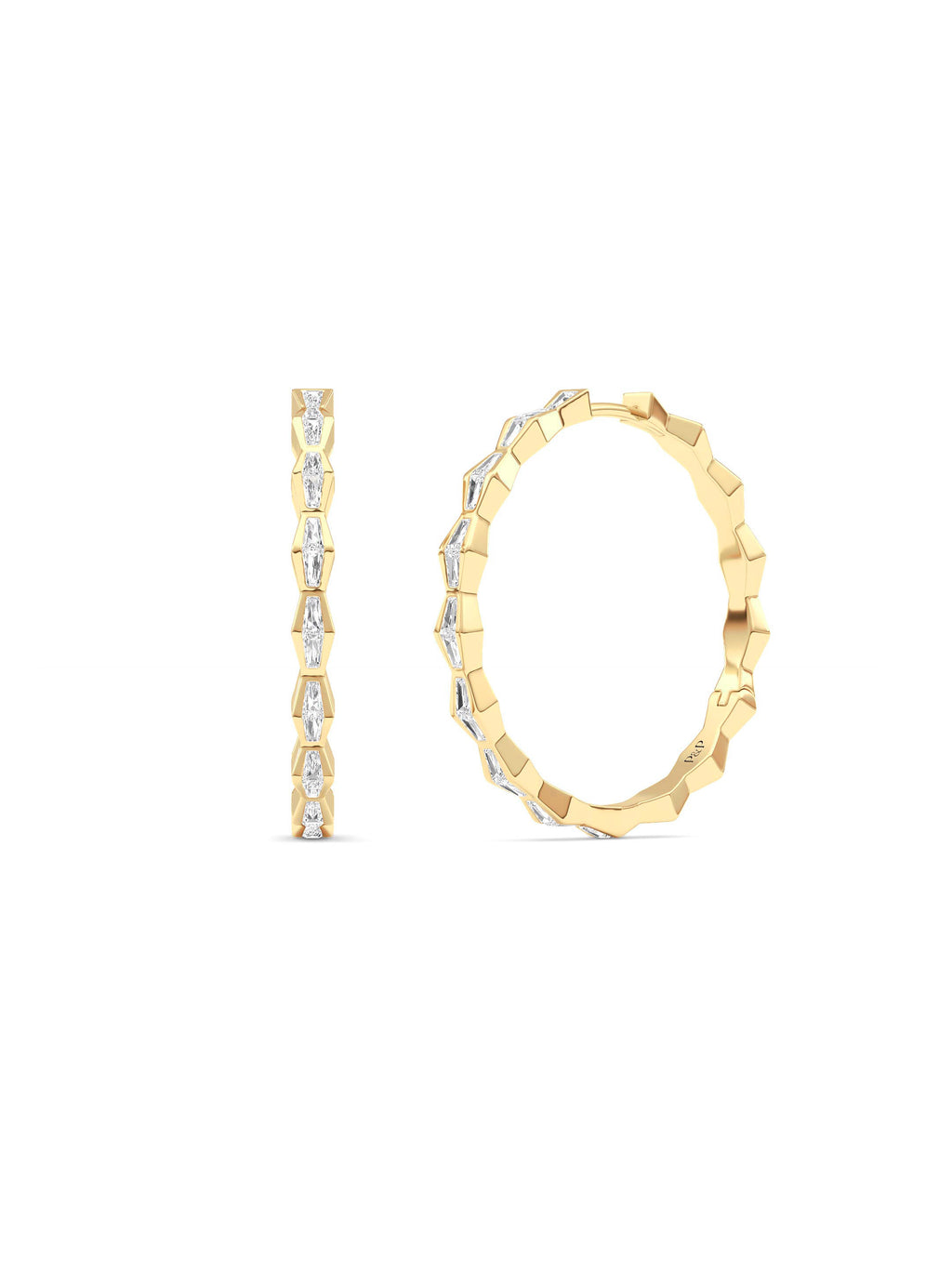 ENDLSS LOVE Hoop Earrings ~ Diamond - Accented