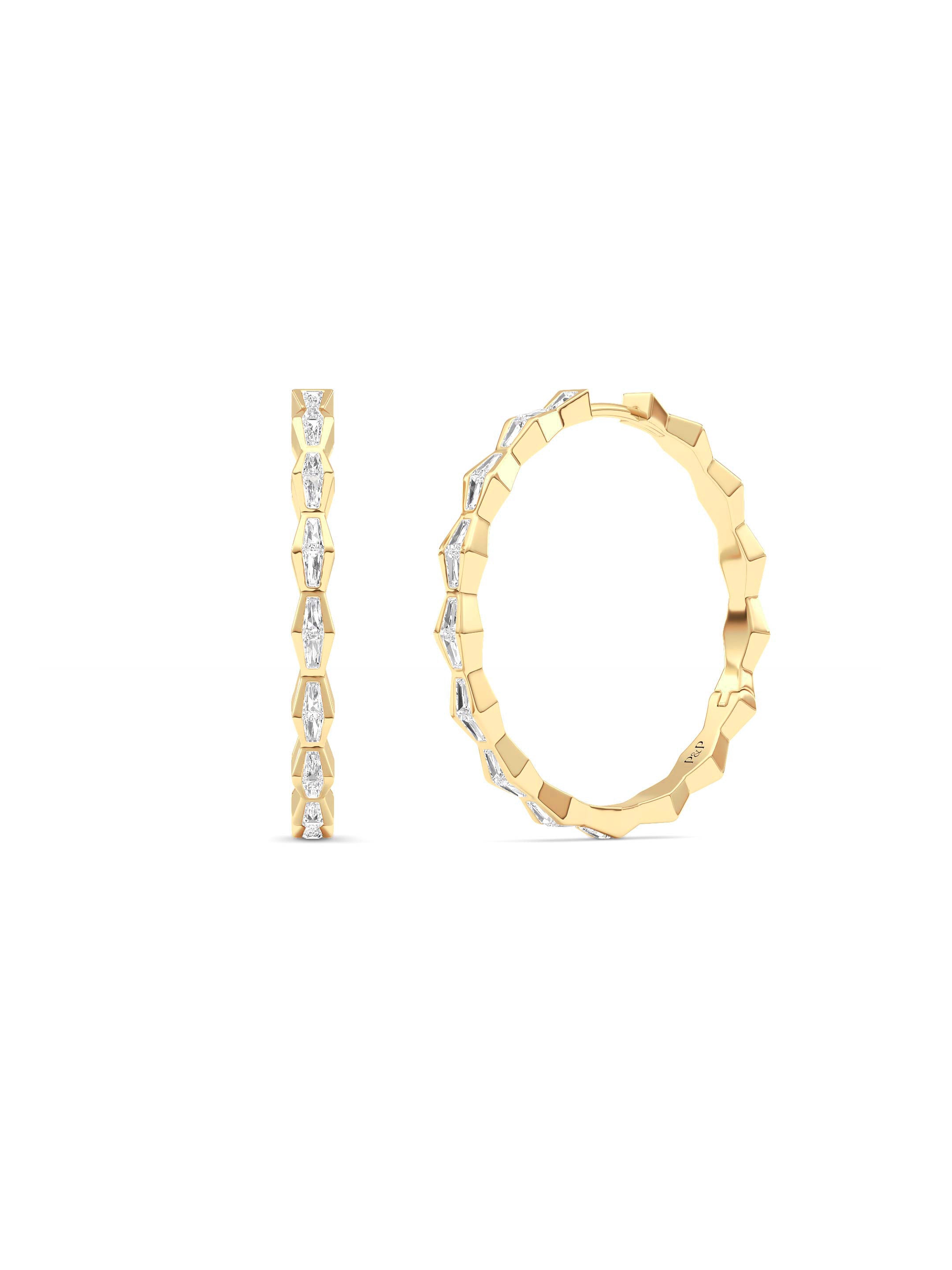 ENDLSS LOVE Hoop Earrings ~ Diamond - Accented