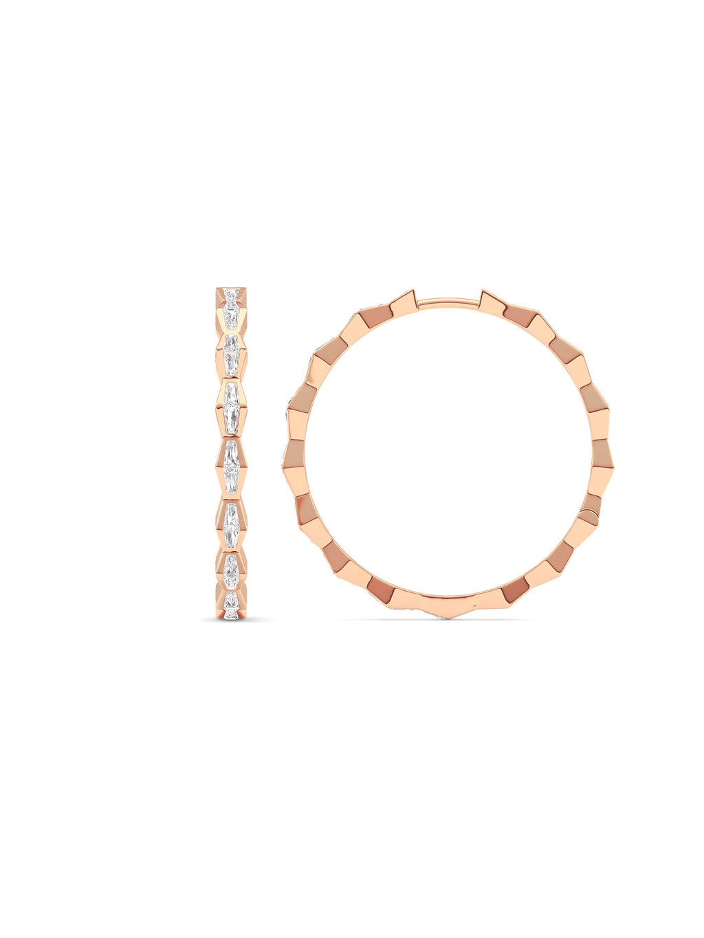 ENDLSS LOVE Hoop Earrings ~ Diamond - Accented