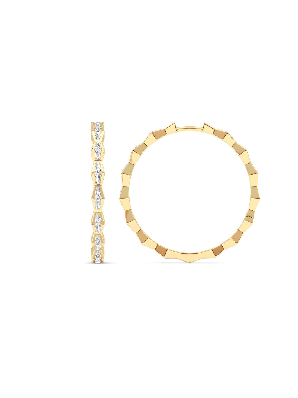 ENDLSS LOVE Hoop Earrings ~ Diamond - Accented