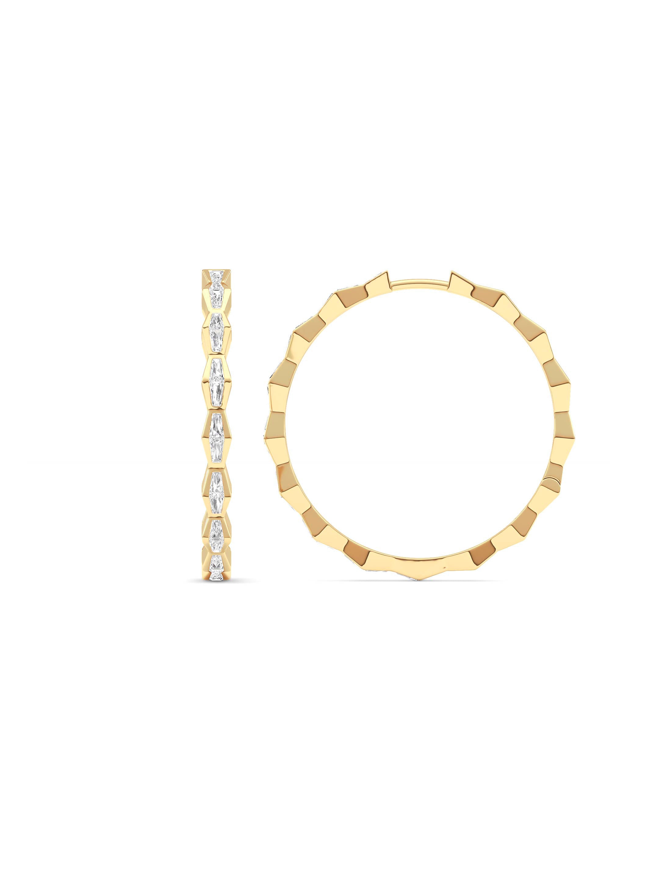 ENDLSS LOVE Hoop Earrings ~ Diamond - Accented