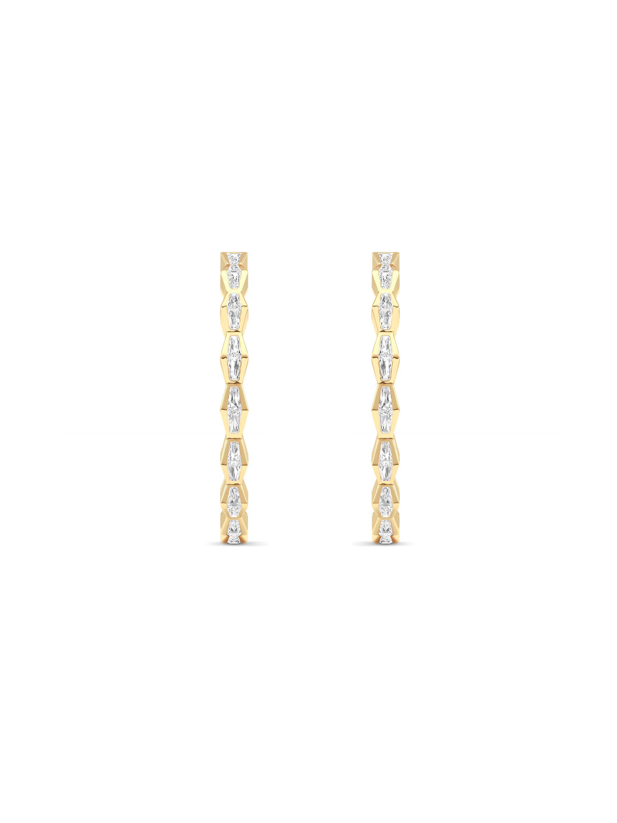 ENDLSS LOVE Hoop Earrings ~ Diamond - Accented