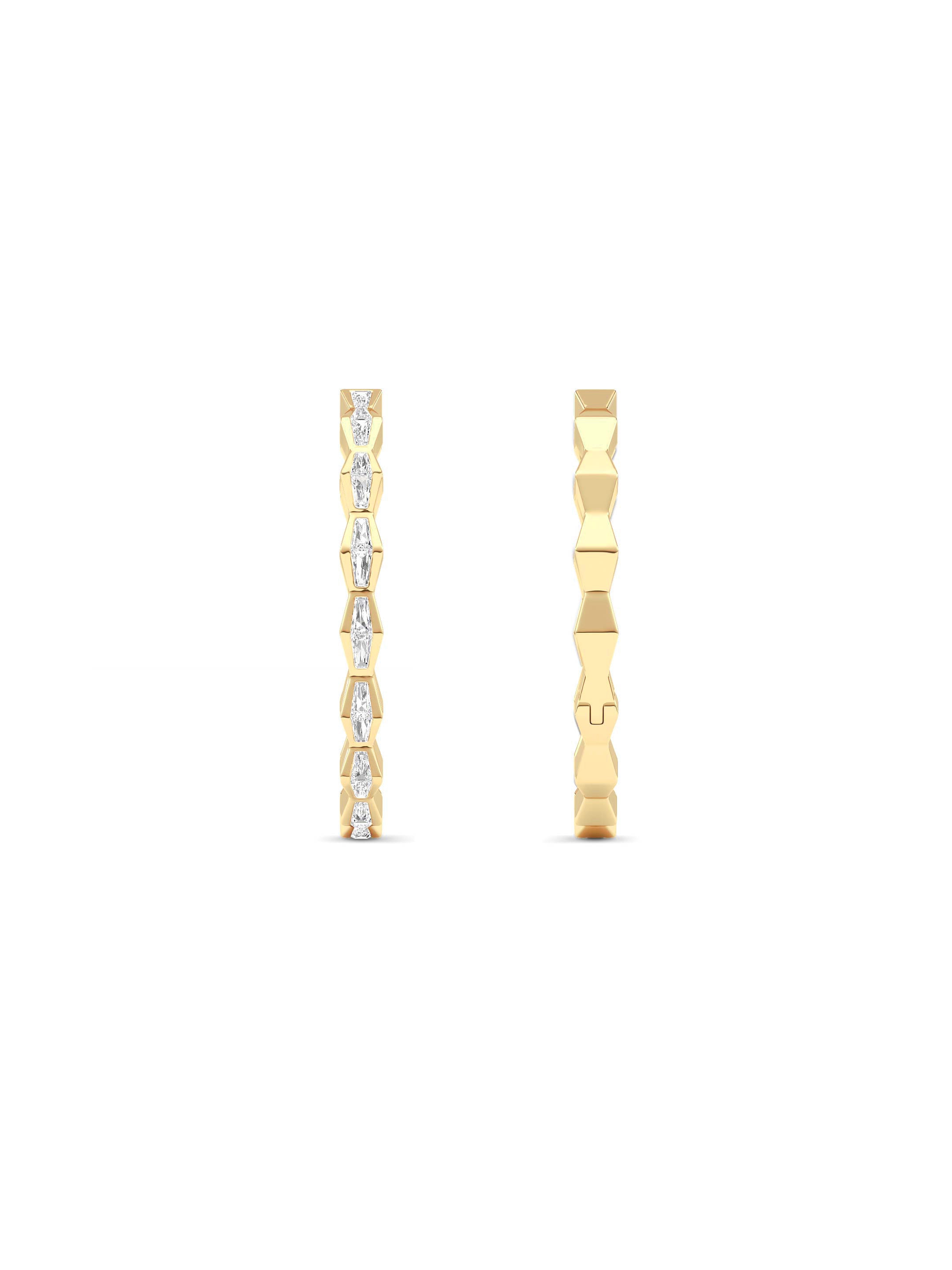 ENDLSS LOVE Hoop Earrings ~ Diamond - Accented