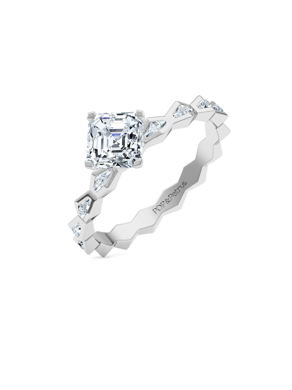 ENDLSS LOVE Solitaire Ring ~ Diamonds Accented