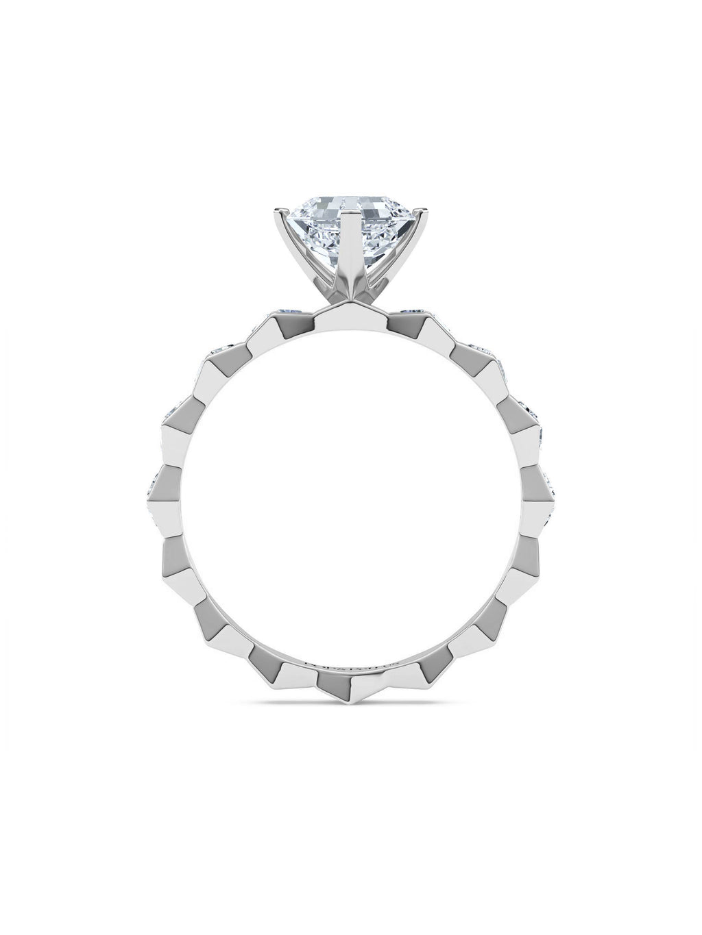 ENDLSS LOVE Solitaire Ring ~ Diamonds Accented