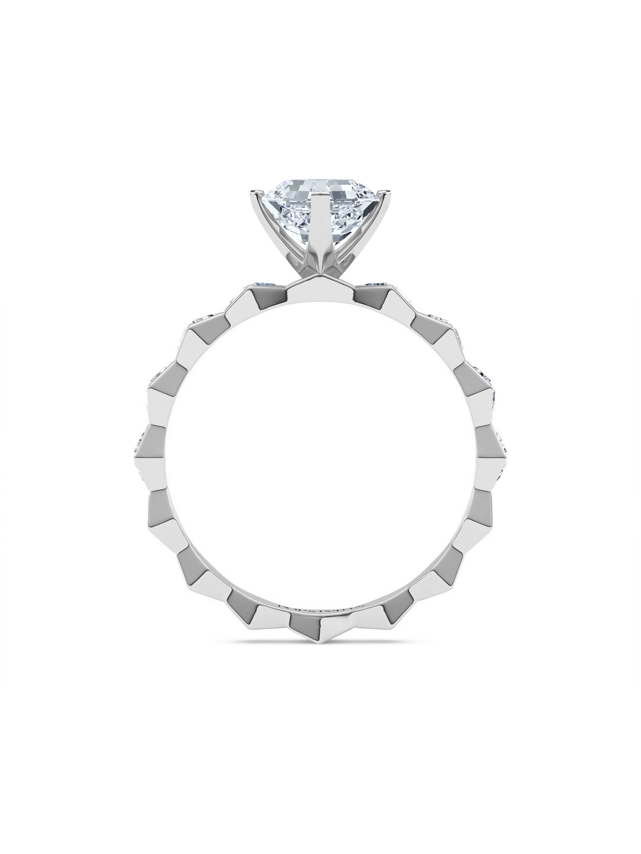 ENDLSS LOVE Solitaire Ring ~ Diamonds Accented