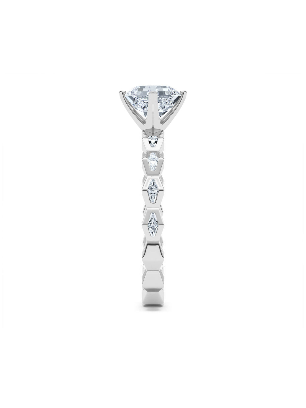 ENDLSS LOVE Solitaire Ring ~ Diamonds Accented