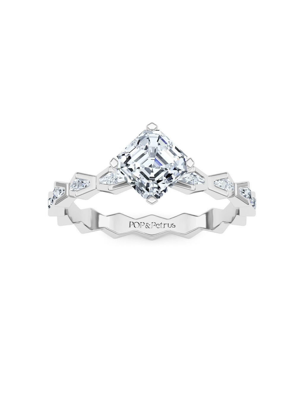 ENDLSS LOVE Solitaire Ring ~ Diamonds Accented