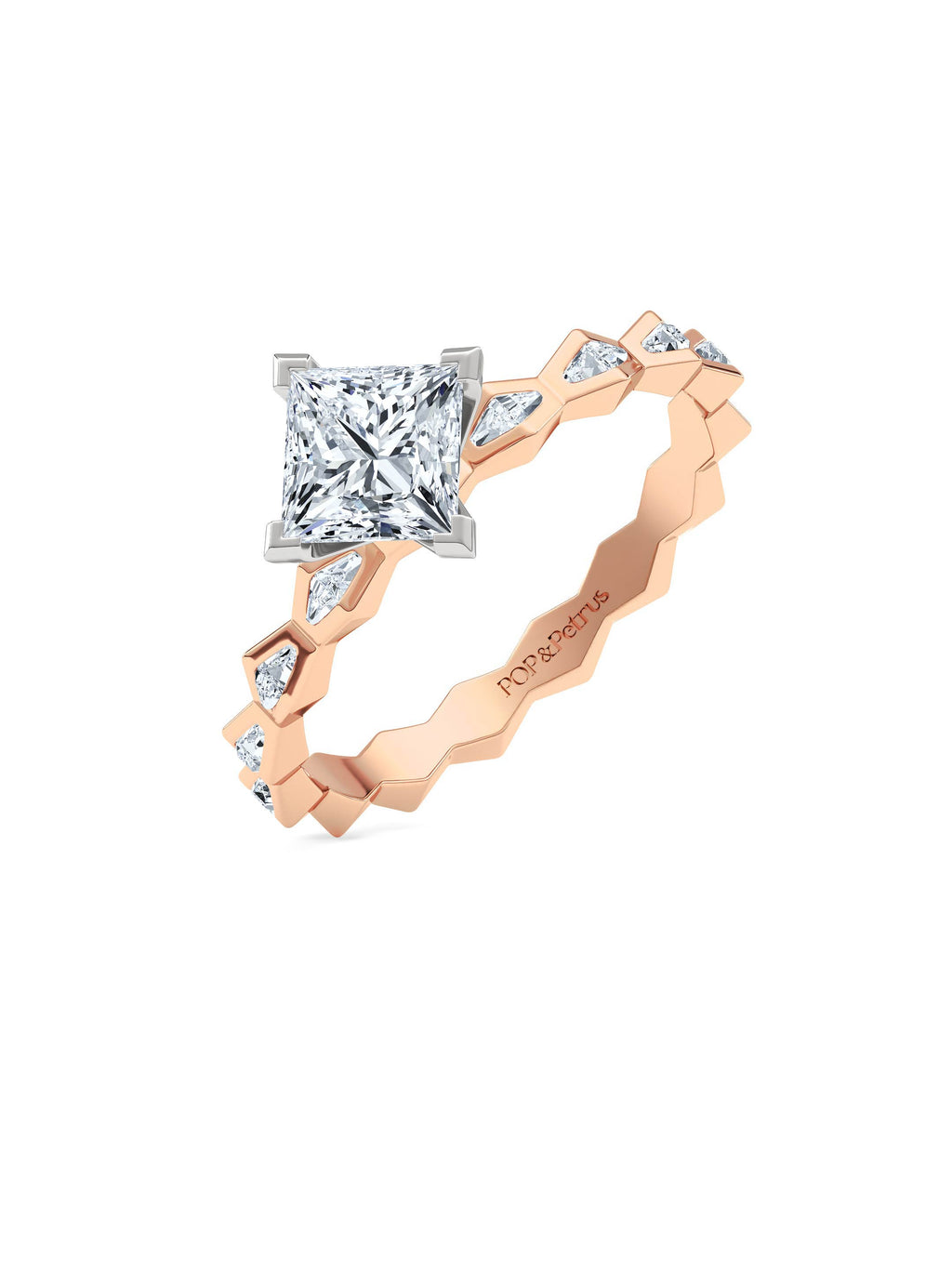 ENDLSS LOVE Solitaire Ring ~ Diamonds Accented