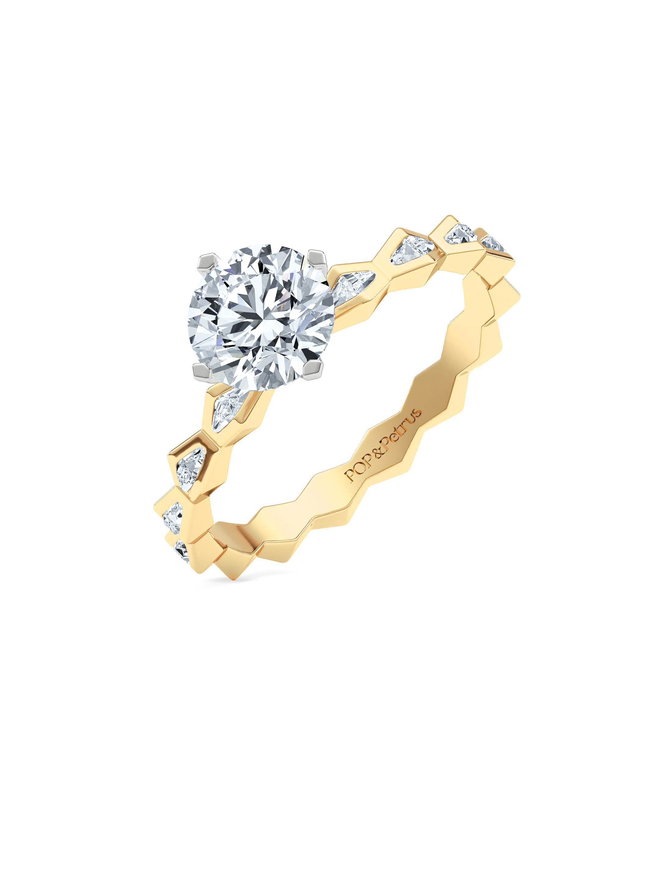 ENDLSS LOVE Solitaire Ring ~ Diamonds Accented