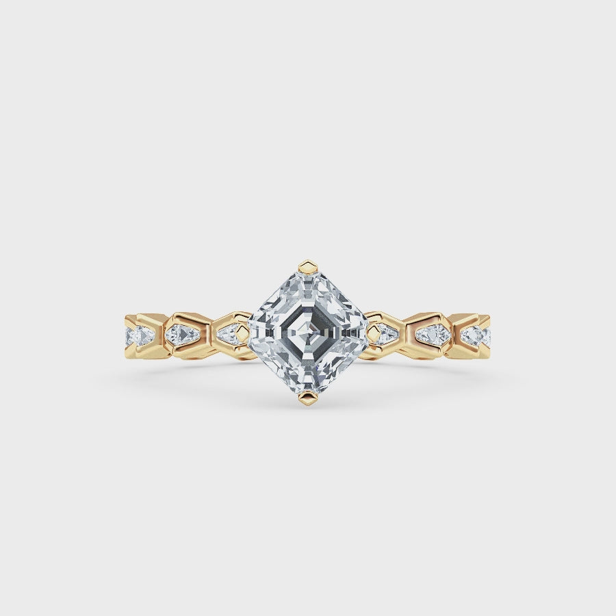 ENDLSS LOVE Solitaire Ring ~ Diamonds Accented
